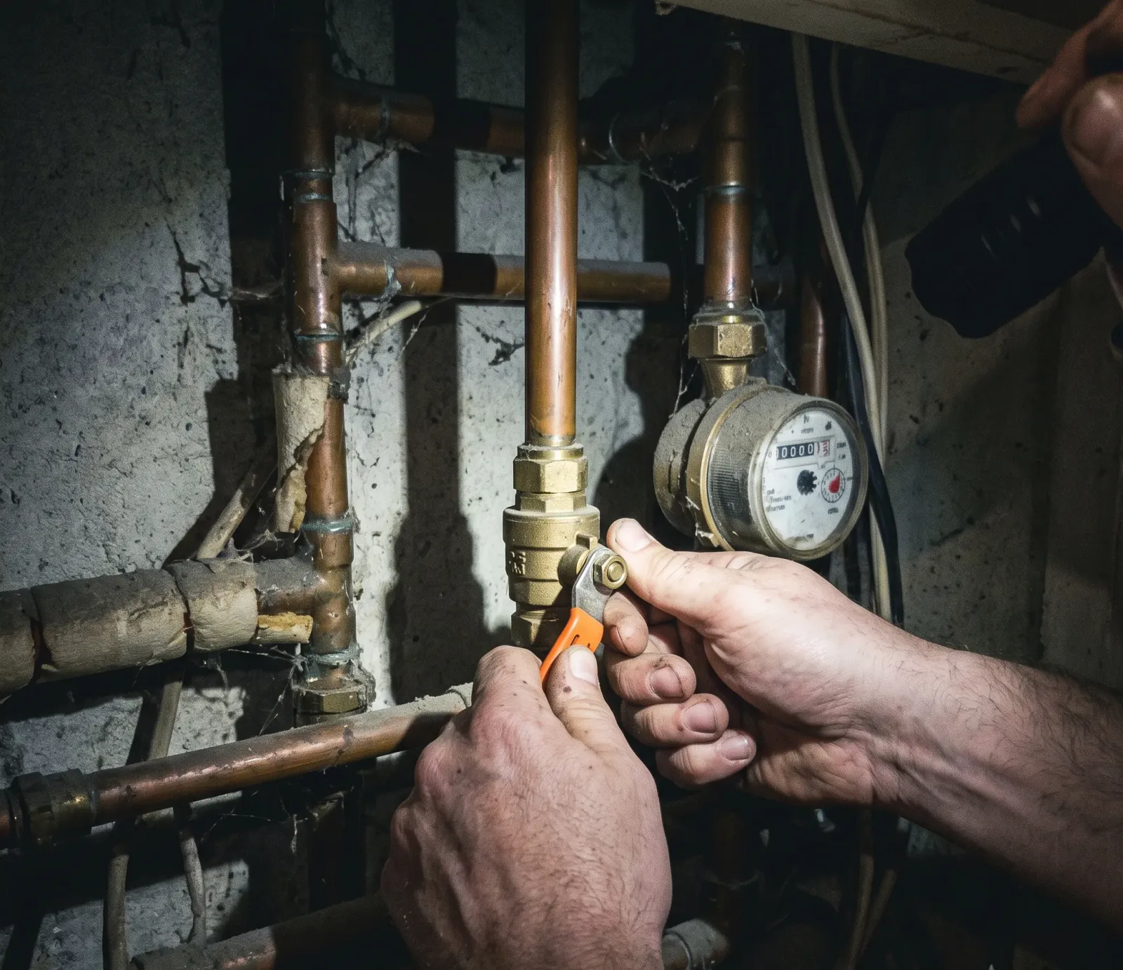 Basement Wall Seepage water damage in Atlanta, GA