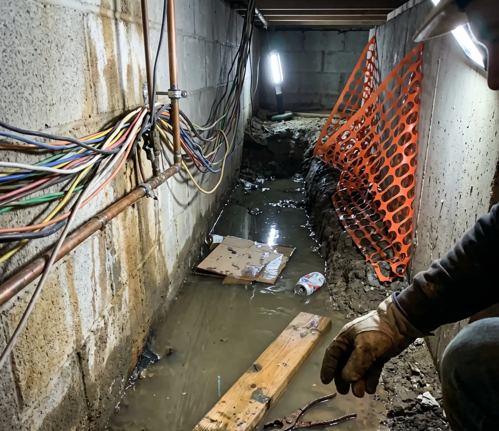 Crawl Space Mold water damage in Atlanta, GA